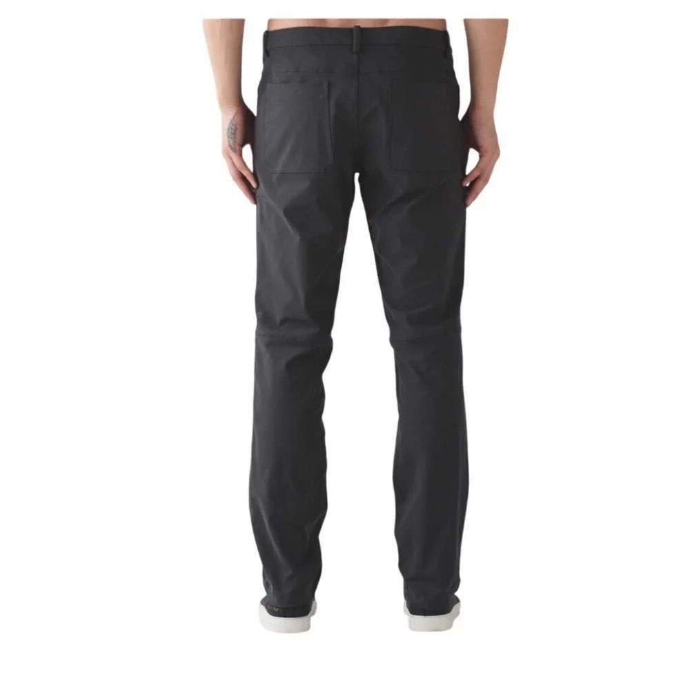 Lululemon ABC Pant Classic Warpstreme Asphalt Grey Mens Straight Leg Pants 36 XL
